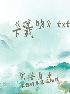 《挽明》txt下载