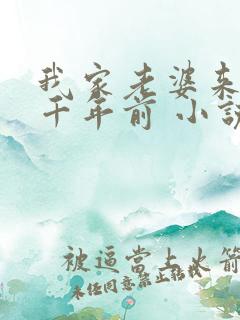 我家老婆来自一千年前 小说免费