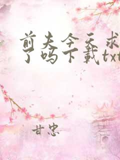 前夫今天求复婚了吗下载txt