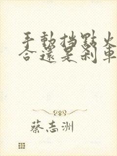 手动挡点火踩离合还是刹车