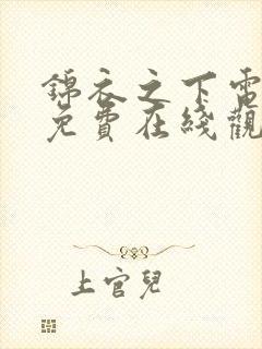 锦衣之下电视剧免费在线观看全集