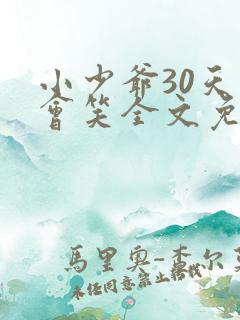 小少爷30天后会笑全文免费阅读