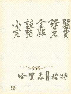 小说金锋关晓柔完整版免费阅读