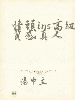 情头ins高级质感真人