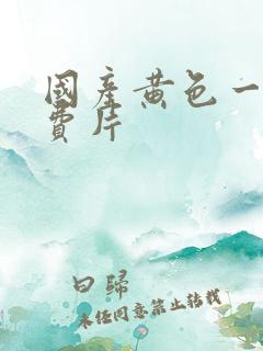 国产黄色一级免费片