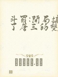 斗罗:开局搞没了唐三的双生武魂小说