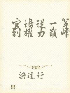 官场从一等功臣到权力巅峰