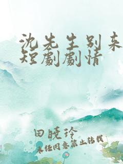 沈先生别来无恙短剧剧情