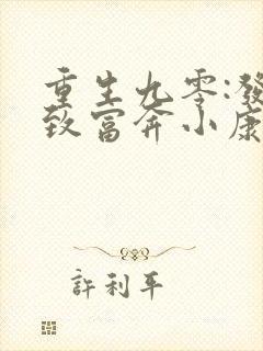 重生九零:发家致富奔小康全书下载