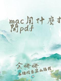 mac用什么打开pdf