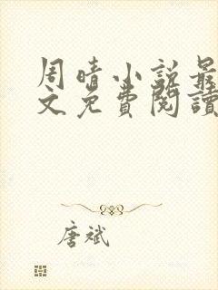 周晴小说最新全文免费阅读