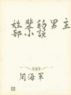 姓裴的男主的全部小说