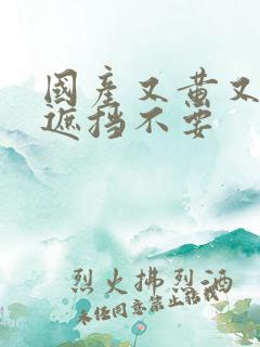 国产又黄又爽无遮挡不要