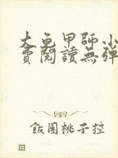 大龟甲师小说免费阅读无弹窗