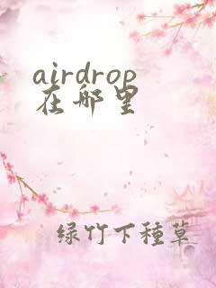 airdrop在哪里
