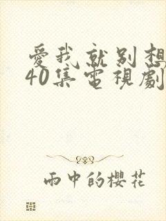 爱我就别想太多40集电视剧免费观看