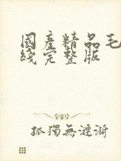 国产精品毛片在线完整版