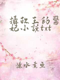 摄政王的医品狂妃小说txt