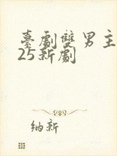 台剧双男主2025新剧