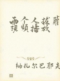 两个人拔萝卜的视频播放