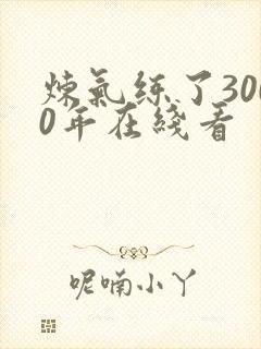 炼气练了3000年在线看