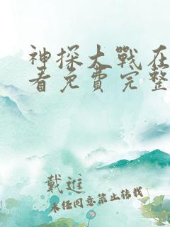 神探大战在线观看免费完整高清