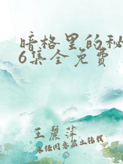 暗格里的秘密26集全免费