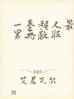 一拳超人最强之男无敌版
