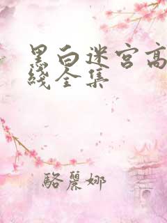 黑白迷宫高清在线全集