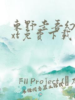 东野圭吾幻夜txt免费下载