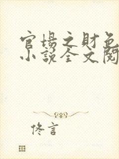 官场之财色诱人小说全文阅读