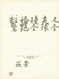 离婚后夫人携崽惊艳全球全书