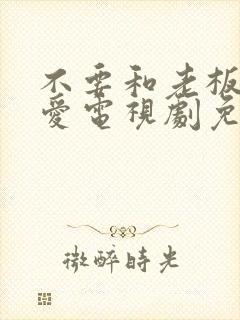 不要和老板谈恋爱电视剧免费观看