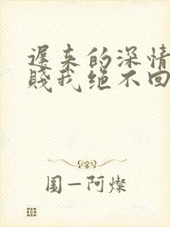 迟来的深情比草贱我绝不回头许安全文在线