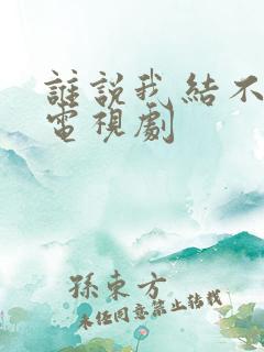 谁说我结不了婚电视剧