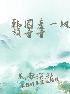 韩国产一级片视频看看