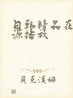 日韩精品在线资源播放