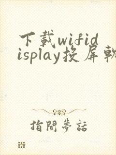 下载wifidisplay投屏软件