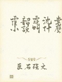 霍韶霆沈棠溪的小说叫什么名字