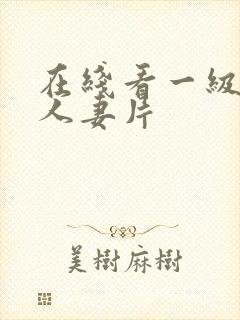 在线看一级一级人妻片