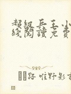 超级兵王小说在线阅读免费