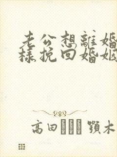 老公想离婚我怎样挽回婚姻