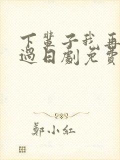 下辈子我再好好过日剧免费观看