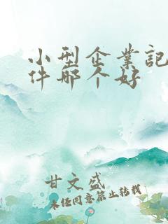 小型企业记账软件哪个好