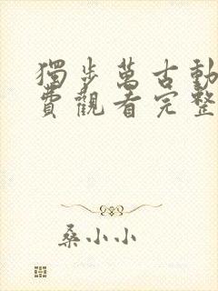 独步万古动漫免费观看完整版高清11集