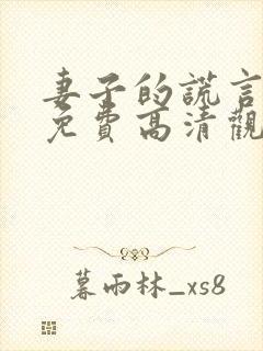 妻子的谎言短剧免费高清观看