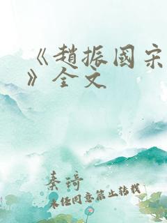 《赵振国宋婉清》全文