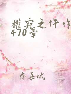 权宠之仵作医妃470章