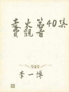 走火第40集免费观看