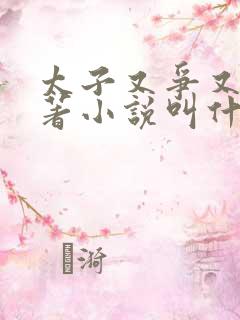 太子又争又抢原著小说叫什么名字